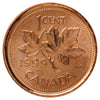 1999P (Test) Canada 1-cent Brilliant Uncirculated (MS63) Scratched, toned, or impaired