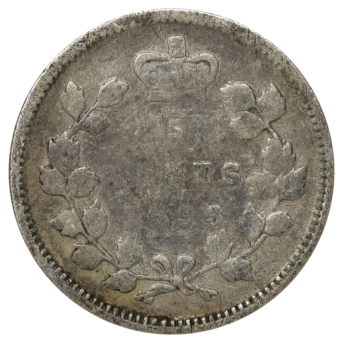 1893 Canada 5-cents G-VG (G6) Scratched, marks, or impaired