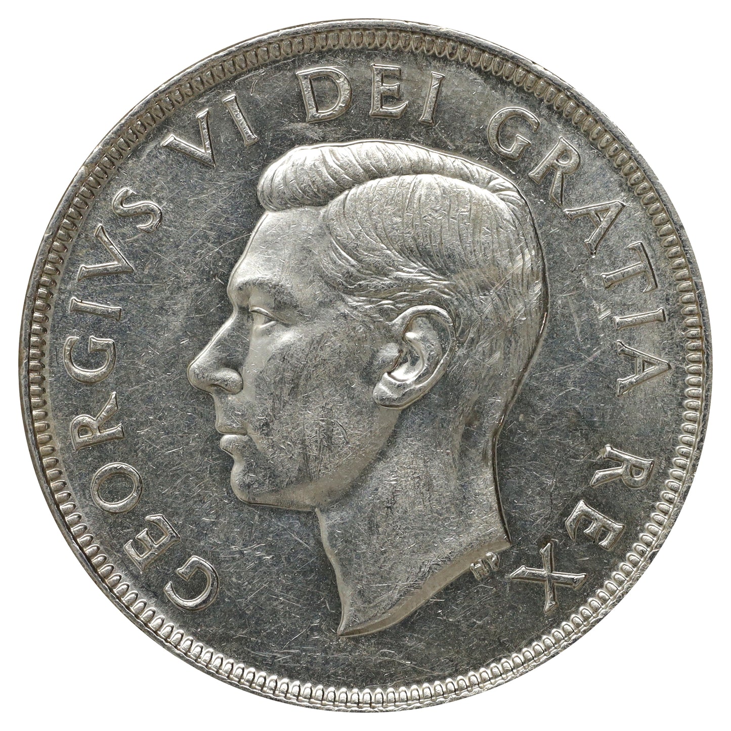 1951 Canada Dollar Almost Uncirculated (AU50) Scratched, marks, or impaired