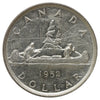 1952 Canada Dollar Almost Uncirculated (AU50) Scratched, marks, or impaired