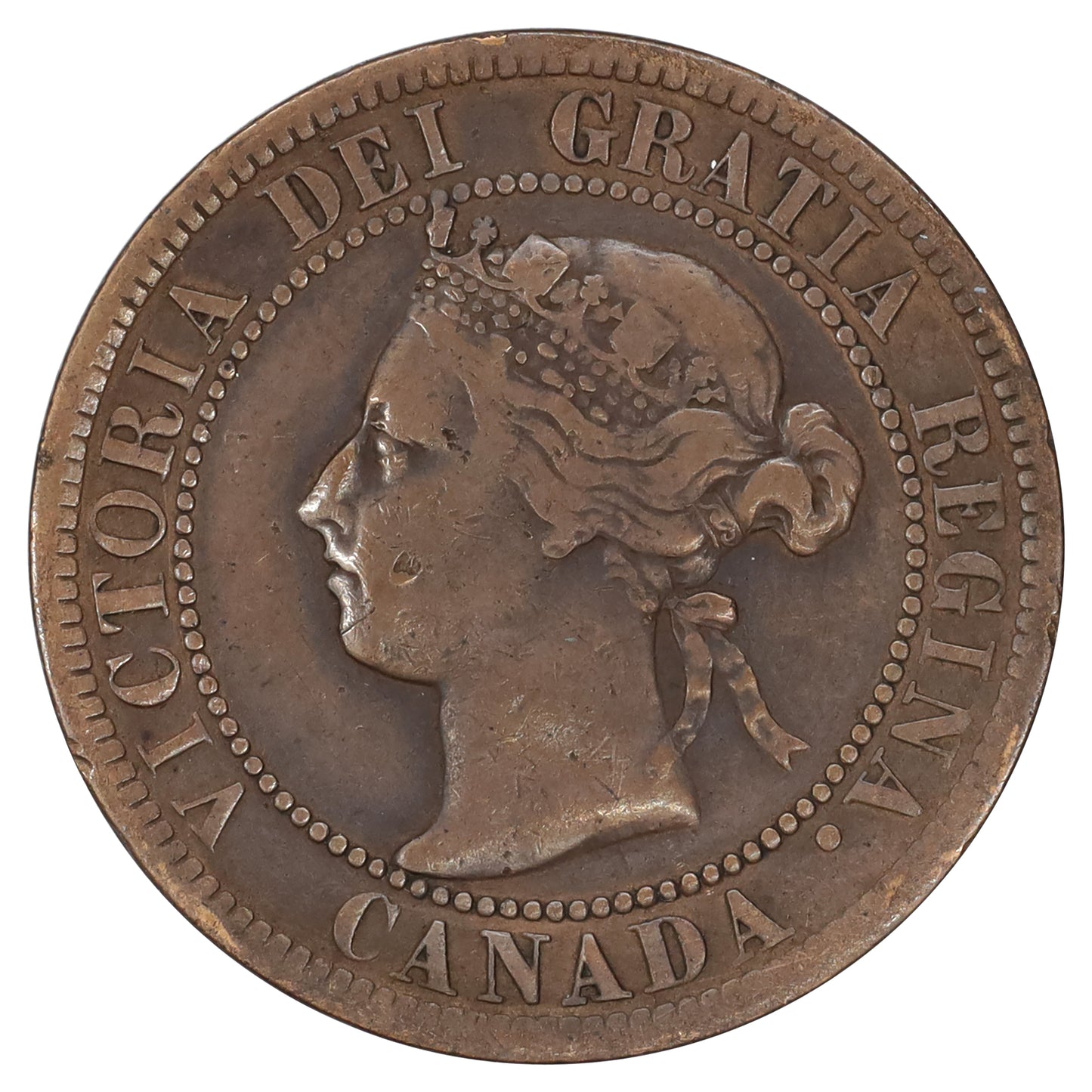1894 Canada 1-cent Fine (F12) Scratched, marks, or impaired