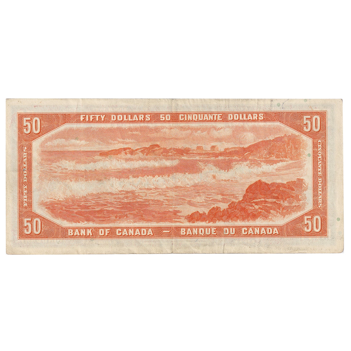 1954 Canada $50 VF-EF (VF30) Tears, writing, or impaired