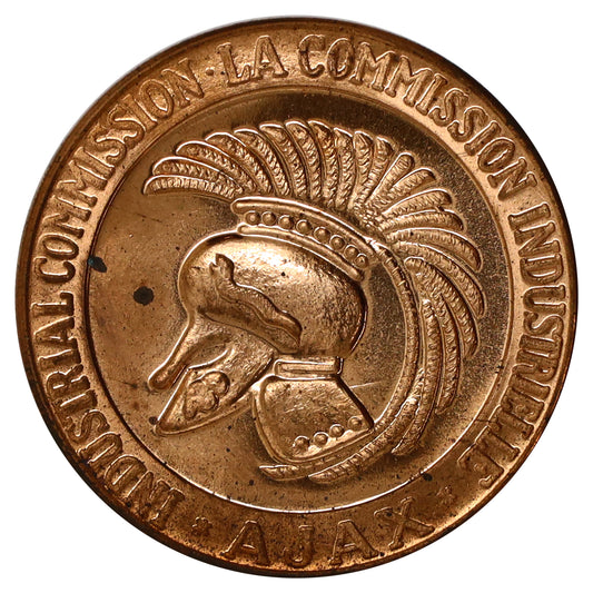 1964 Ajax, ON, Industrial Commission Copper Token (Toned)