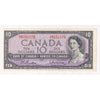 BC-40b 1954 Canada $10 Beattie-Rasminsky, VF-EF (VF30) Tears, holes, or damaged