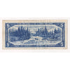 1954 Canada $5 Note, Various Signature Combos, Very Fine (VF20) Tears, holes, or damaged