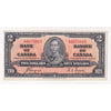 BC-22c 1937 Canada $2 Coyne-Towers, Very Fine (VF20) Tears, holes, or damaged