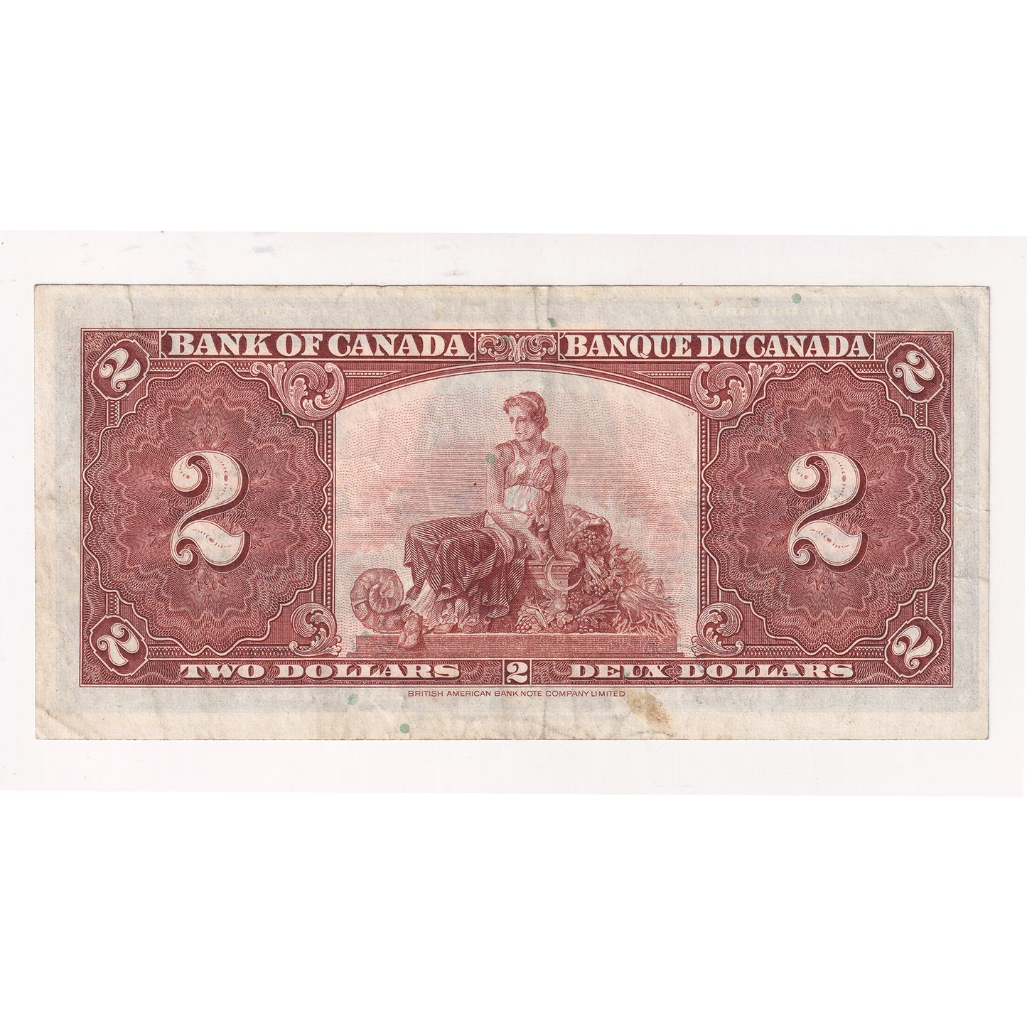 BC-22c 1937 Canada $2 Coyne-Towers, Very Fine (VF20) Tears, holes, or damaged