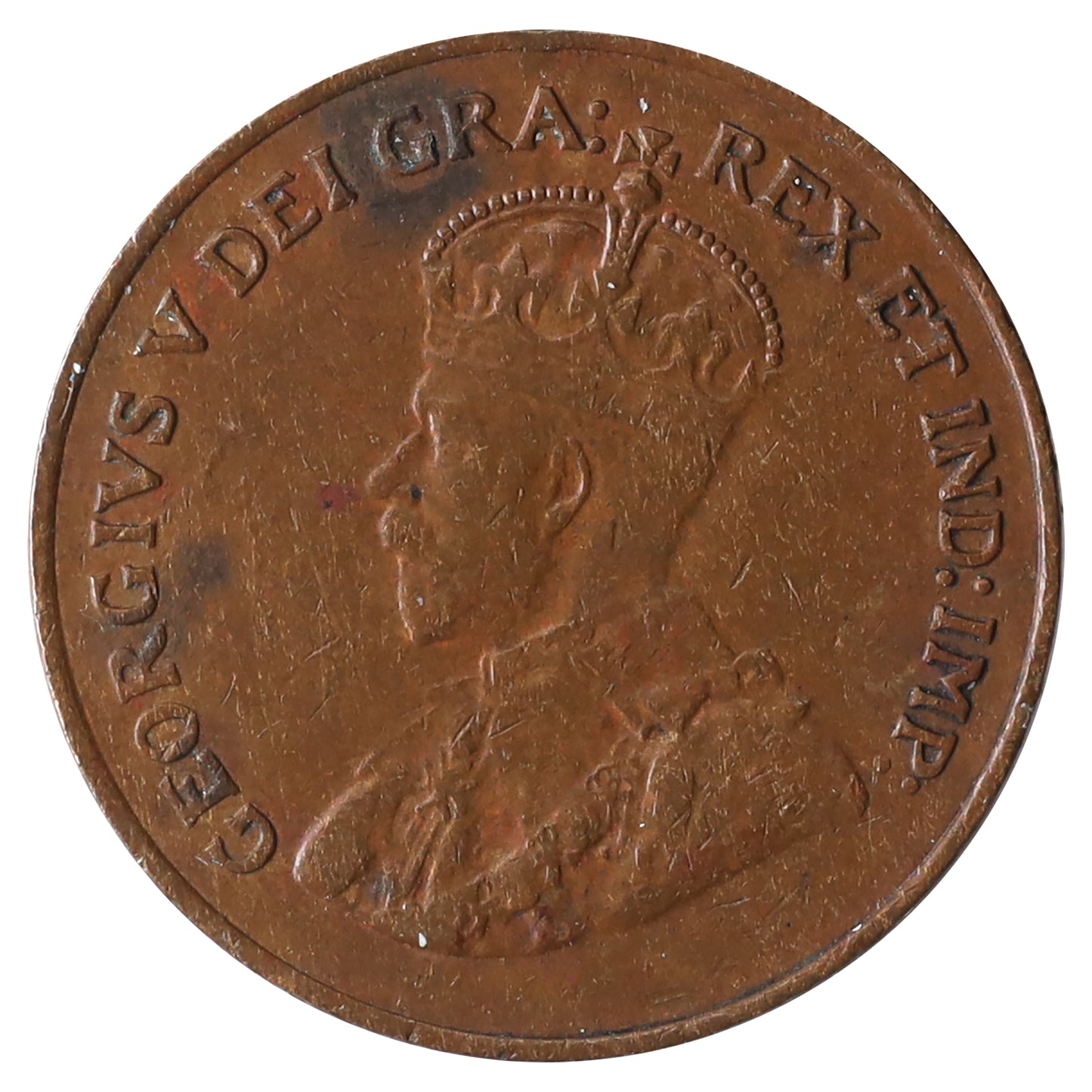 1924 Canada 1-cent VF-EF (VF30) Scratched, marks, or impaired