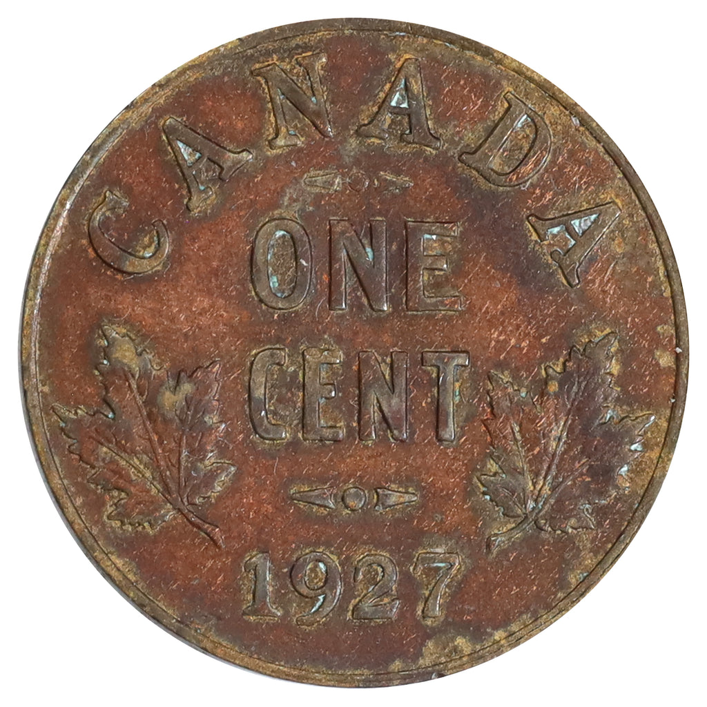 1927 Canada 1-cent VF-EF (VF30) Scratched, marks, or impaired