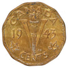 1943 Tombac Canada 5-cents EF-AU (EF45) Scratched, marks, or impaired