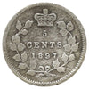 1897 Canada 5-cents G-VG (G6) Scratched, marks, or impaired