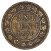 1876H Canada 1-cent Fine (F12) Scratched, marks, or impaired