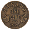 1926 Canada 1-cent F-VF (F15) Scratched, marks, or impaired