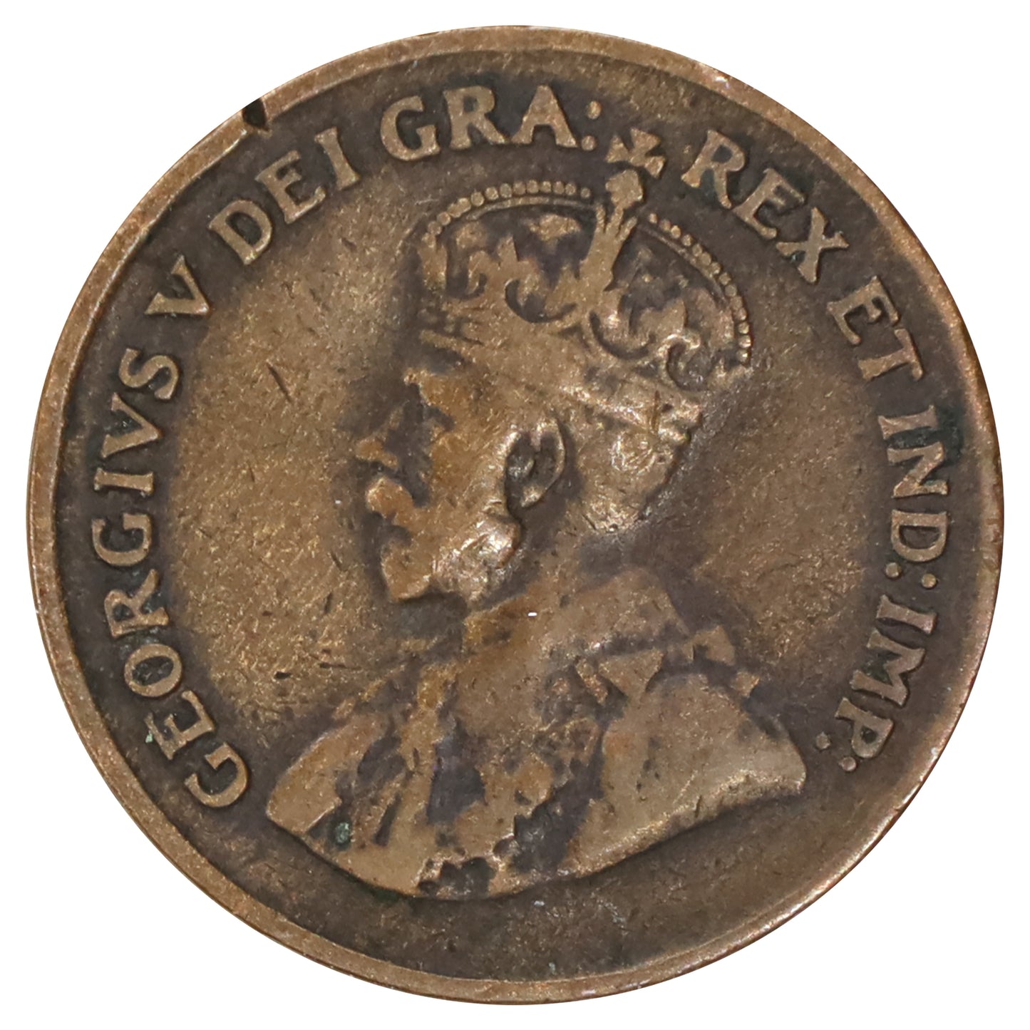 1926 Canada 1-cent F-VF (F15) Scratched, marks, or impaired