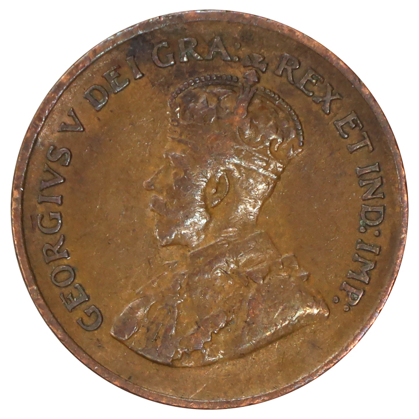 1927 Canada 1-cent F-VF (F15) Scratched, marks, or impaired