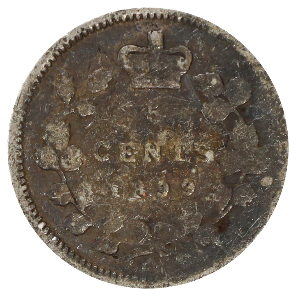 1899 Canada 5-cents About Good (AG3) Scratched, marks, or impaired