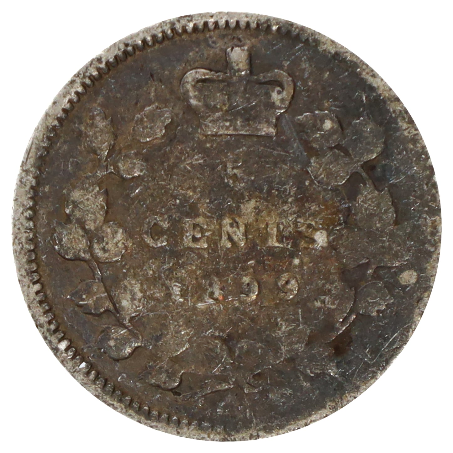 1899 Canada 5-cents About Good (AG3) Scratched, marks, or impaired