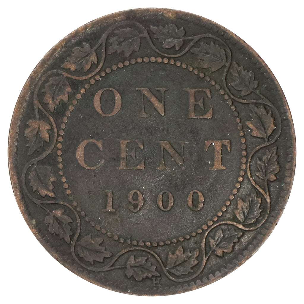 1900H Canada 1-cent F-VF (F15) Scratched, marks, or impaired