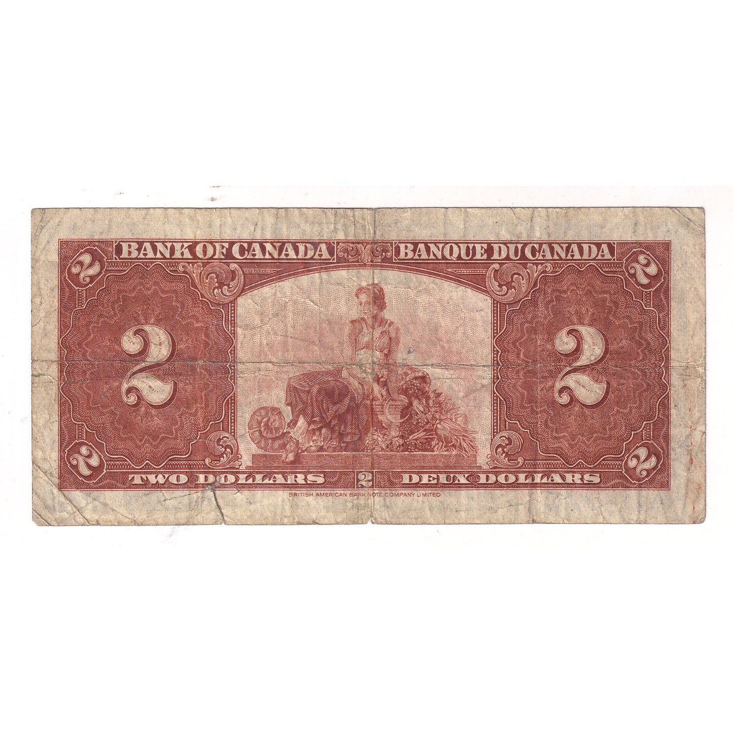 BC-22c 1937 Canada $2 Coyne-Towers, Various Prefixes, VG-F (VG10) Tears or impaired