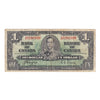 BC-21d 1937 Canada $1 Coyne-Towers, Various Prefixes, VG-F (VG10) Tears or impaired