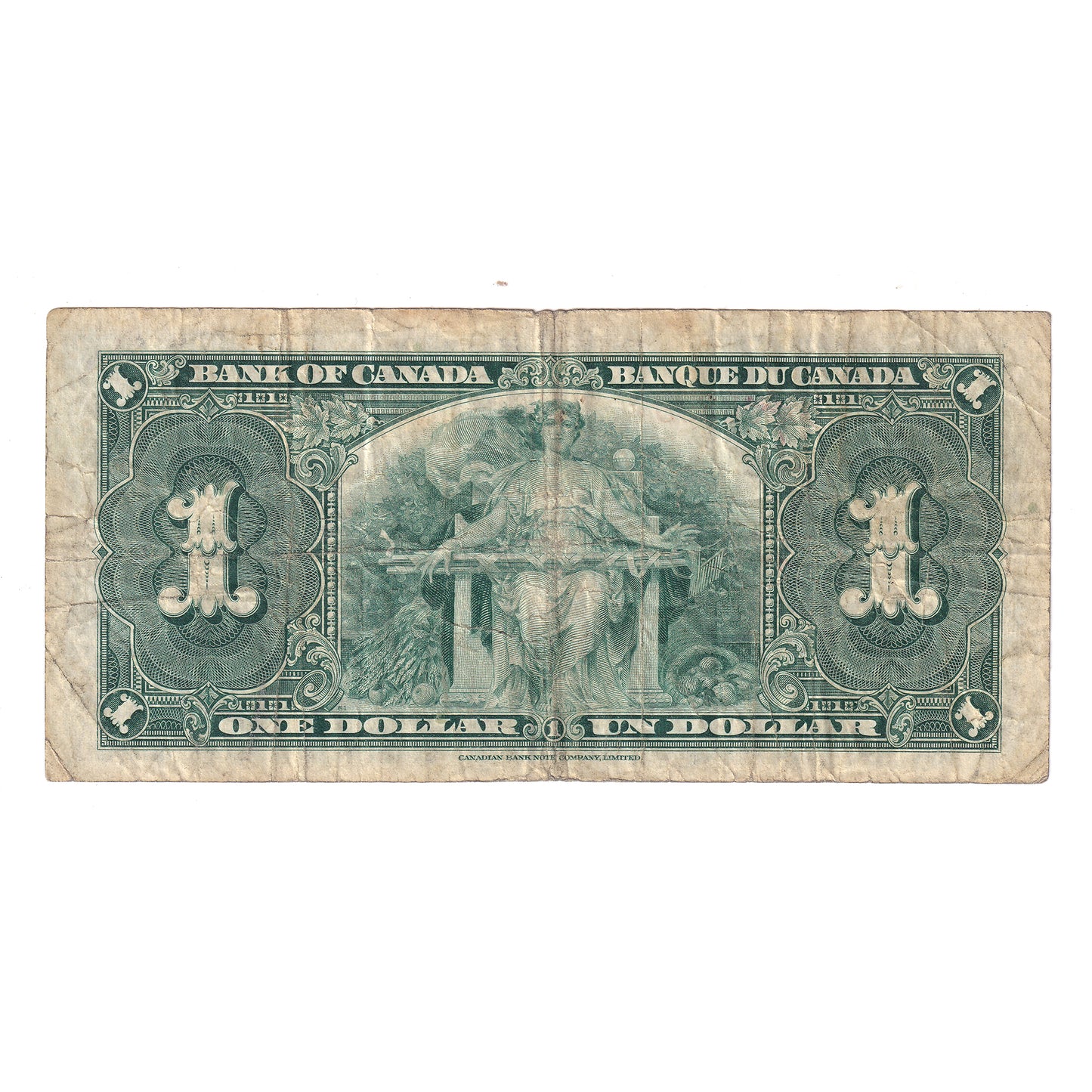 BC-21d 1937 Canada $1 Coyne-Towers, Various Prefixes, VG-F (VG10) Tears or impaired