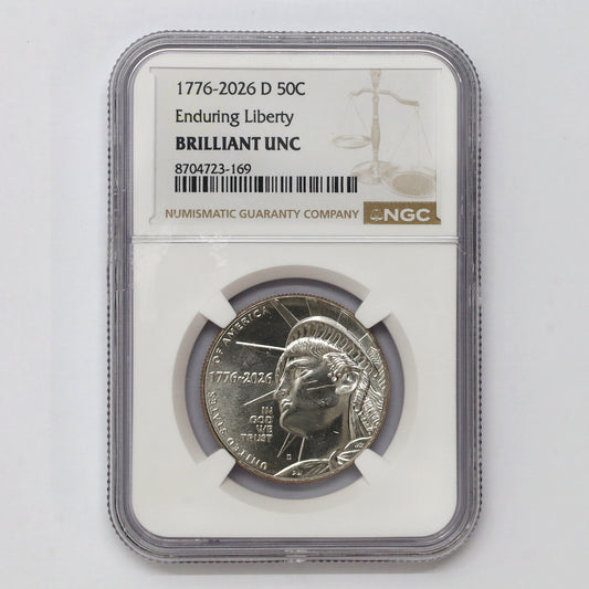 2026 D USA Enduring Liberty Half Dollar NGC Certified MS63