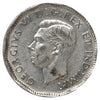 1945 No Chrome Canada 5-cents Extra Fine (EF40) Scratched, marks, or impaired