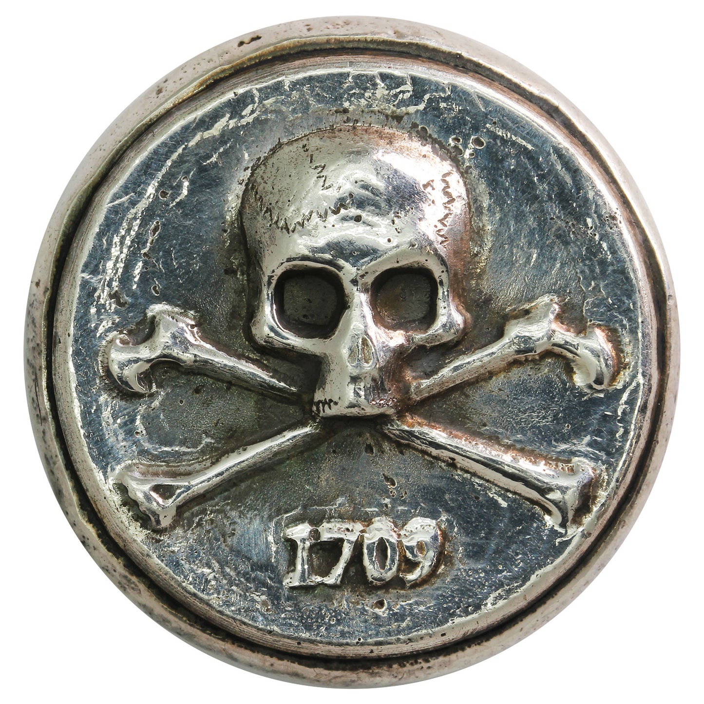 RSSC 1oz 1709 Skull & Crossbones .999 Fine Silver Round (No Tax) Toning