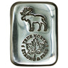 RSSC 5oz Moose w True North, Strong & Free Emblem Silver (No Tax) Hairline Scratches