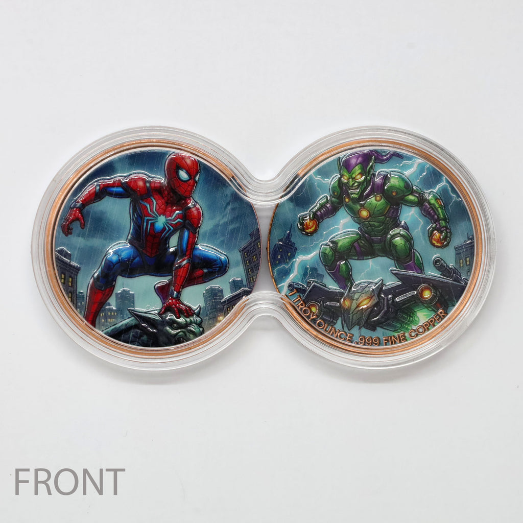 Spiderman vs. Green Goblin 2 x 1ozt .999 Fine Copper Dual Set (Limited Edition)