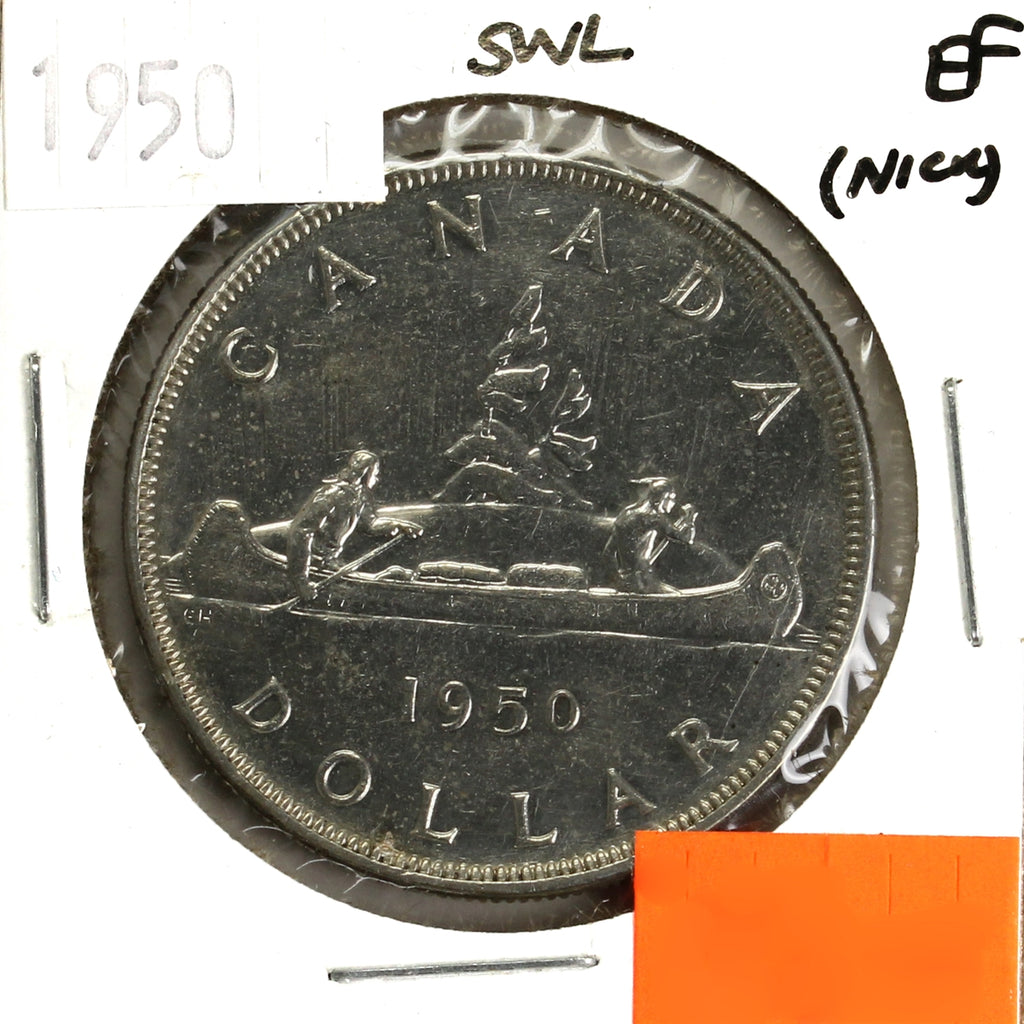 1950 SWL Canada Dollar Extra Fine (EF-40) Scratched, Cleaned, or Impaired