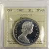 1967 Canada Dollar ICCS Certified SP66 Cameo