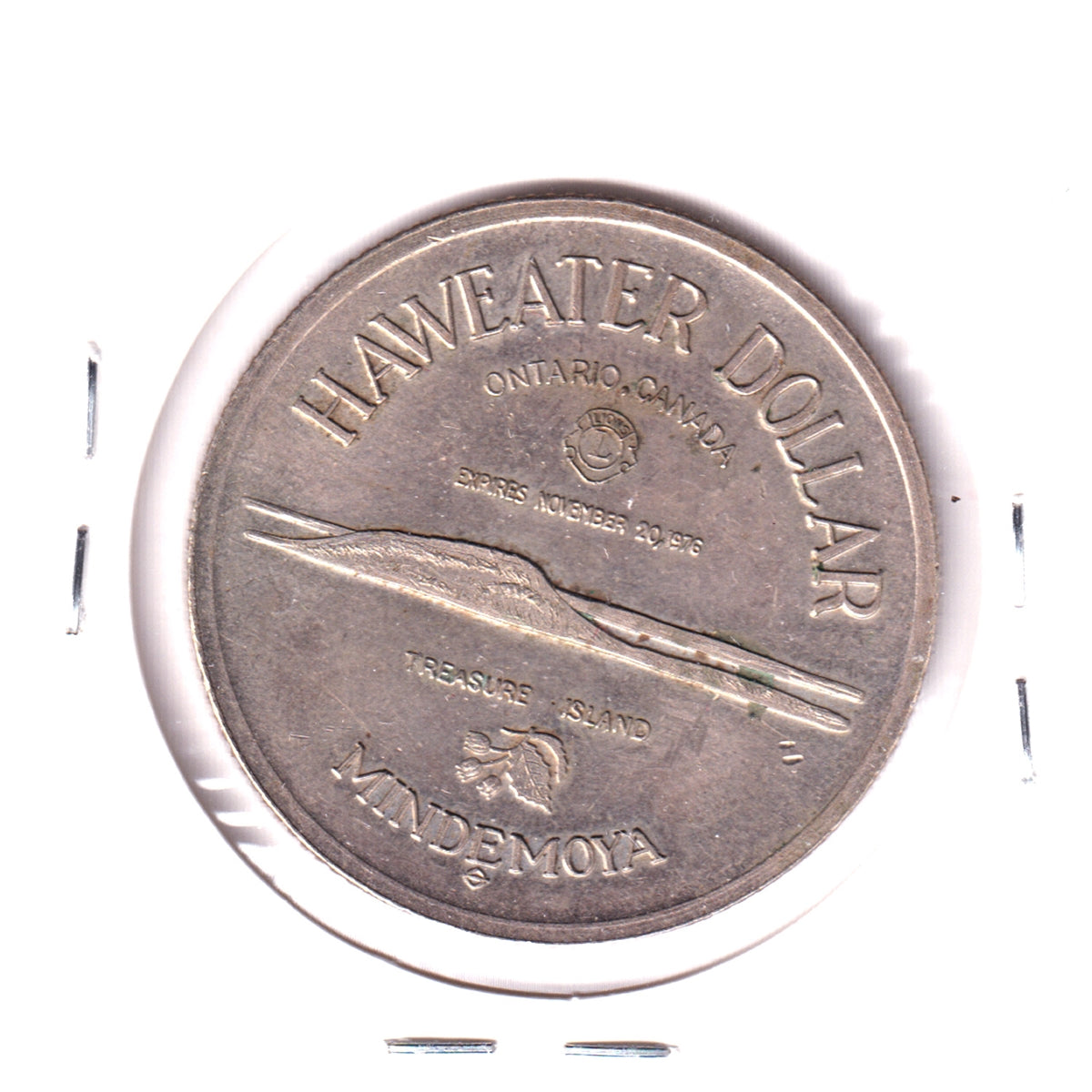 Manitoulin Island 1976 Haweater Dollar: Mindemoya, Treasure Island