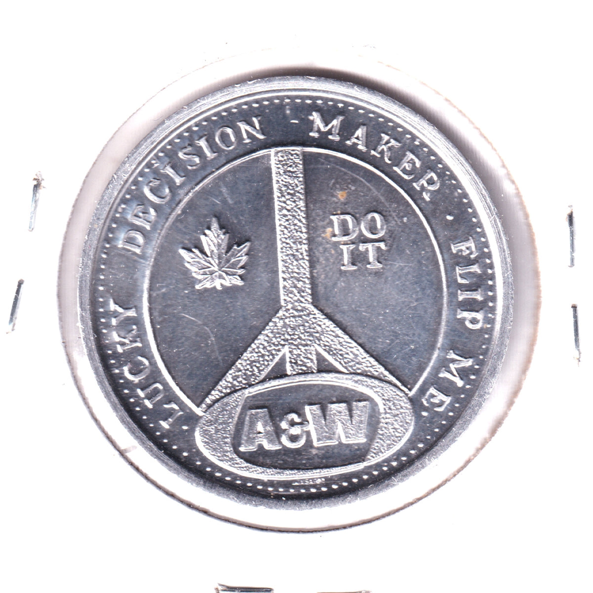 A&W Restaurant Lucky Decision Maker Token: Flip Me (Issues)