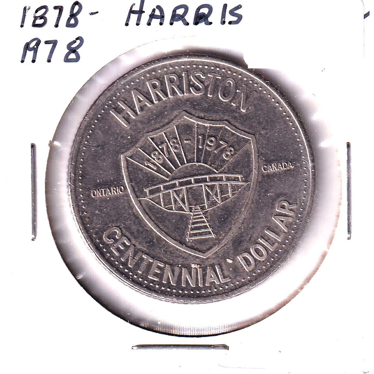 1978 Harriston, Ontario, Centennial Dollar Trade Token