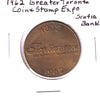 1962 Scotiabank Greater Toronto Coin and Stamp Exhibition Medallion (Toned)