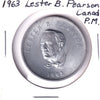 Shell Canadian Prime Ministers: Lester B. Pearson (1963) Zinc Medallion