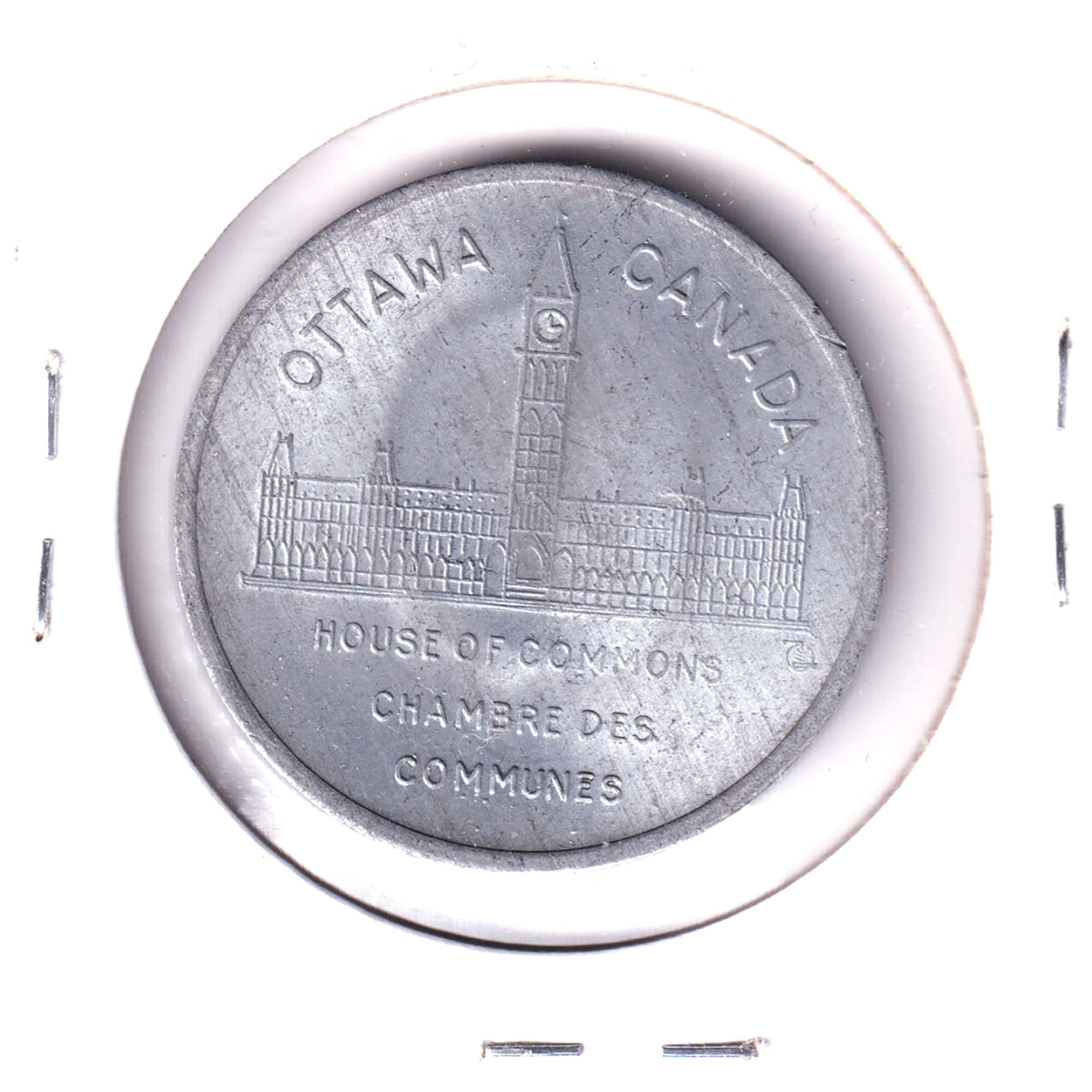 Shell Canadian Prime Ministers: Lester B. Pearson (1963) Zinc Medallion