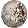 2017 Niue $2 Warriors of History - Knights Templar Antique Finish Fine Silver (No Tax)