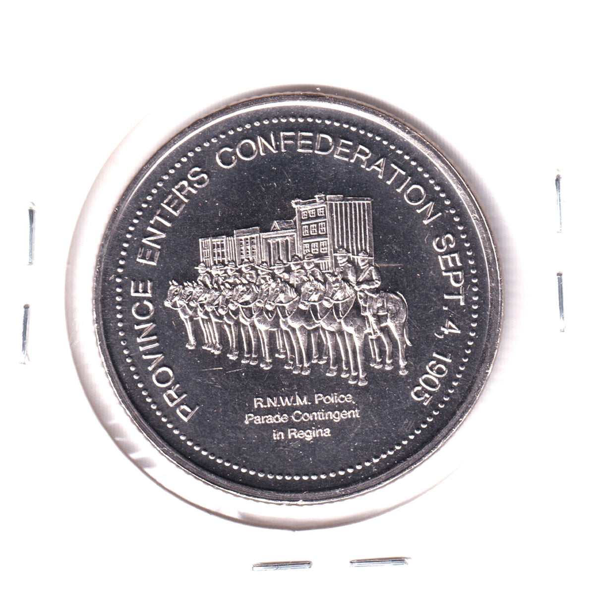 1980 Regina Commemorative Dollar: Province Enters Confederation Sept. 4, 1905