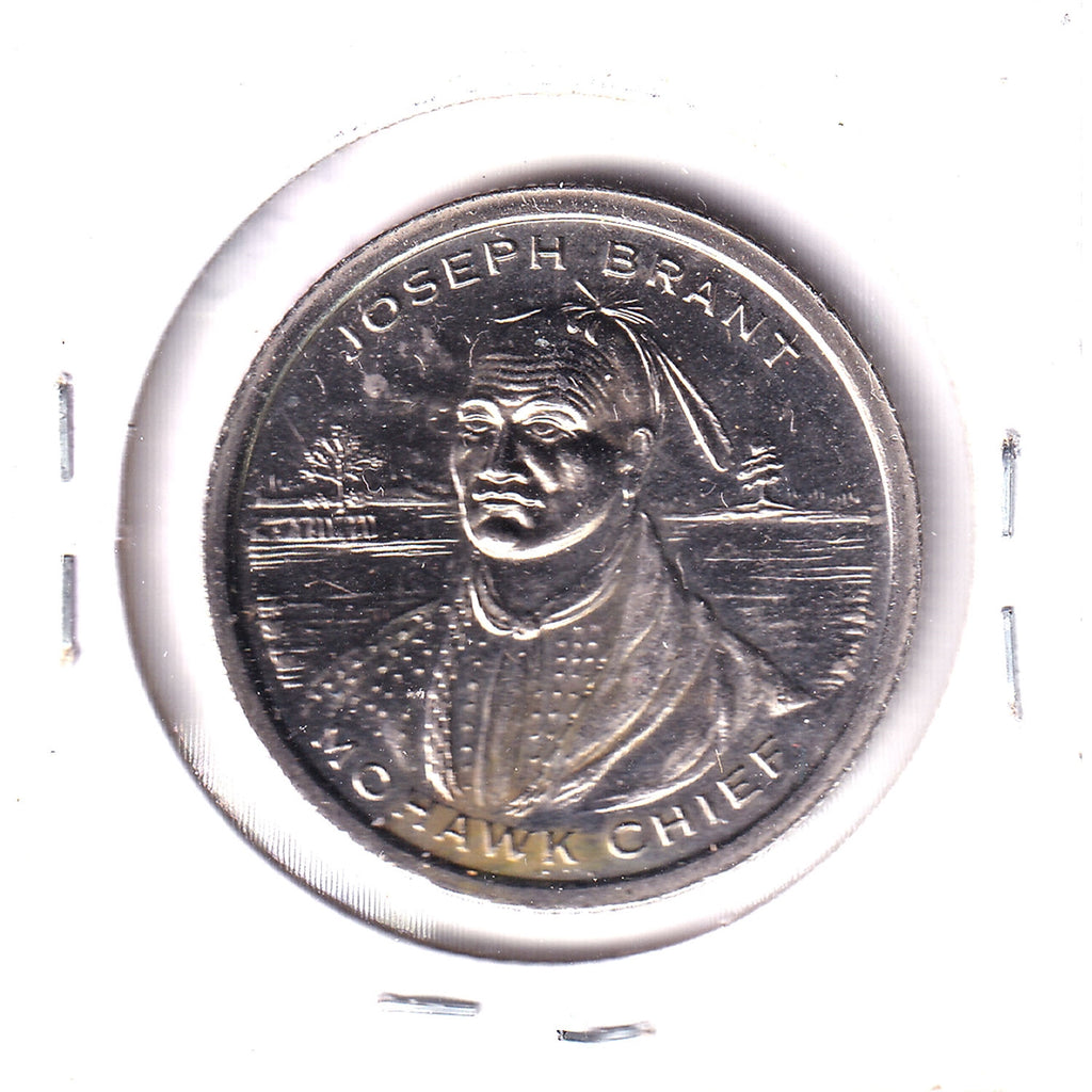 1973 Burlington, Ontario, Centennial Nickel Medallion: Joseph Brant, Mohawk Chief