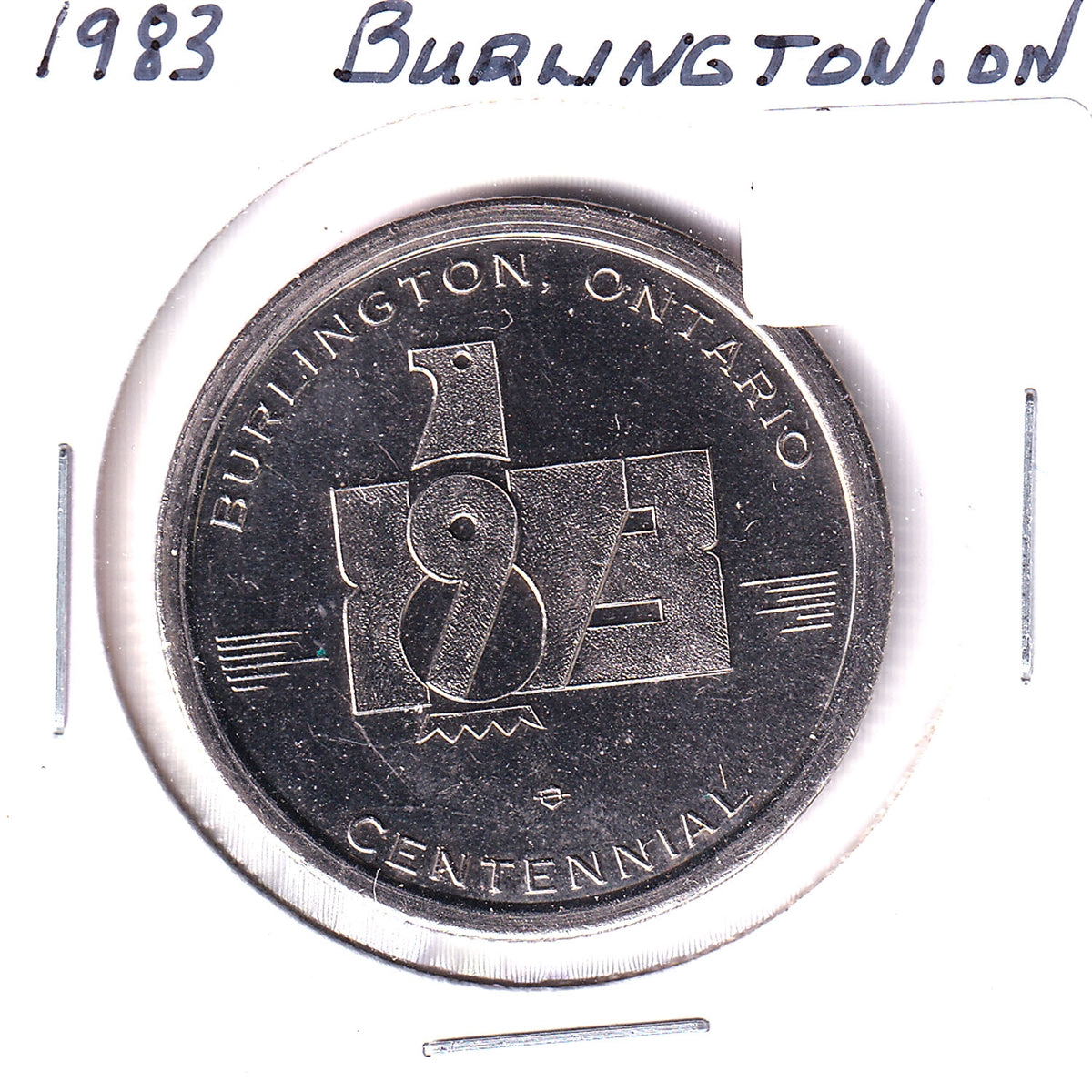 1973 Burlington, Ontario, Centennial Nickel Medallion: Joseph Brant, Mohawk Chief