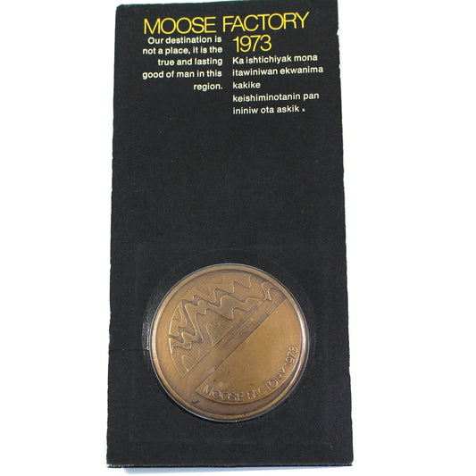 1973 Moose Factory, Ontario, Tricentennial Medallion