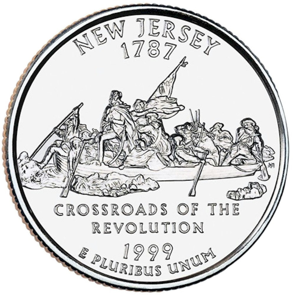 1999-P New Jersey USA Statehood Quarters (MS60)