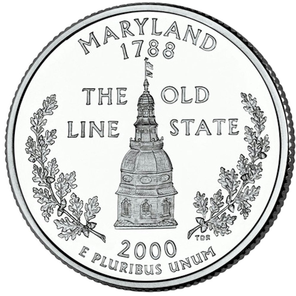 2000-P Maryland USA Statehood Quarters (MS60)