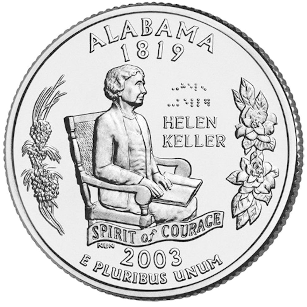 2003-P Alabama USA Statehood Quarters Uncirculated (MS60)