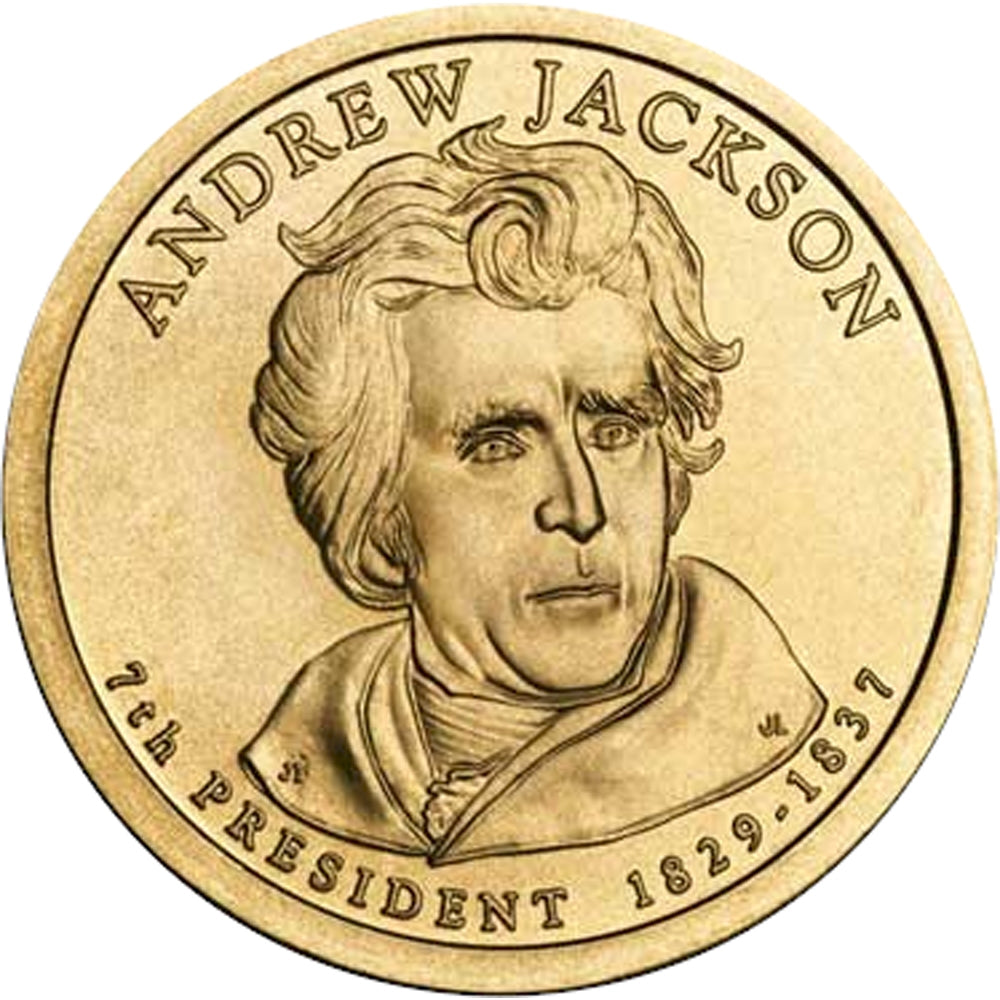 2008-D USA Presidential Dollar - Andrew Jackson Uncirculated