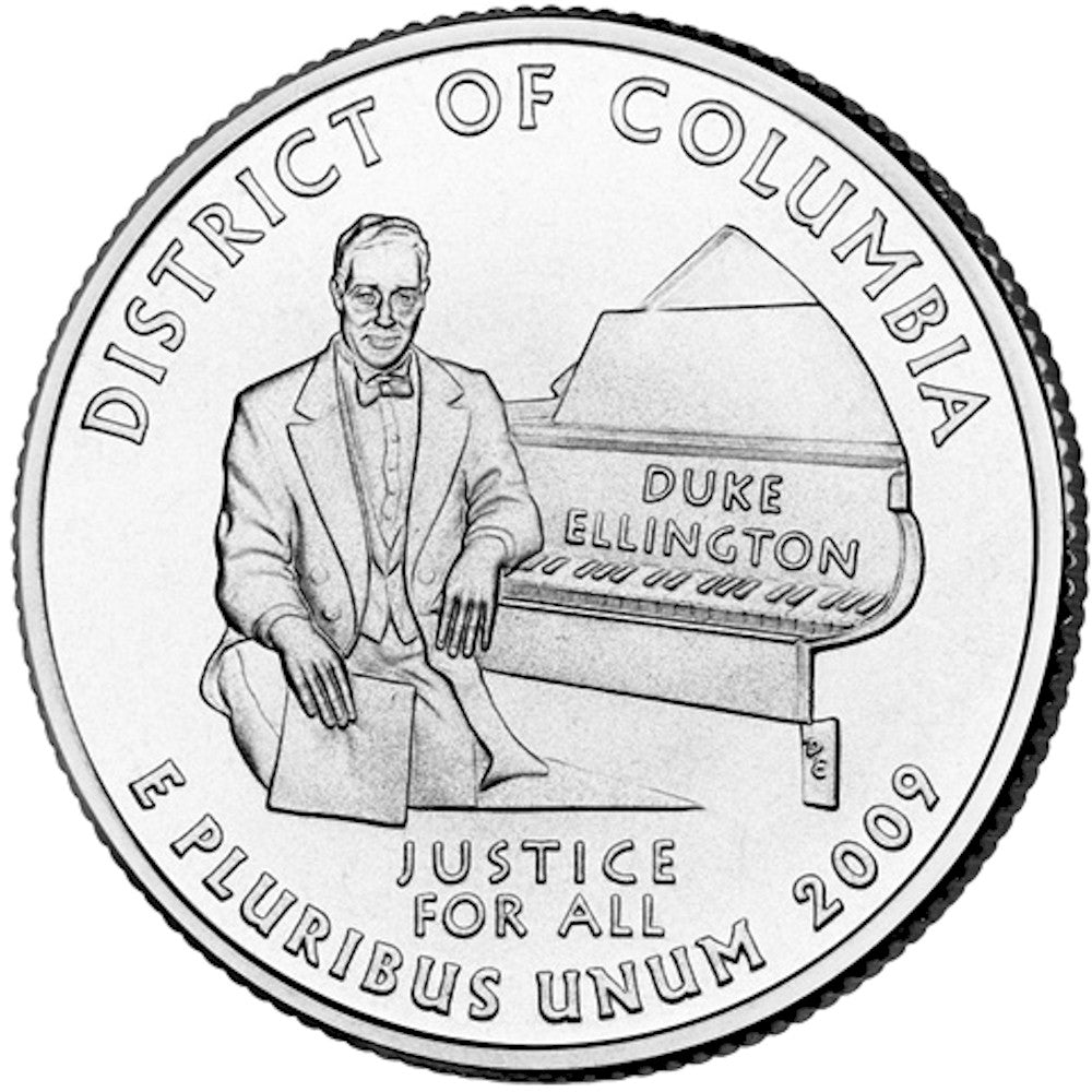 2009-P District of Columbia USA Statehood Quarter Uncirculated (MS60)