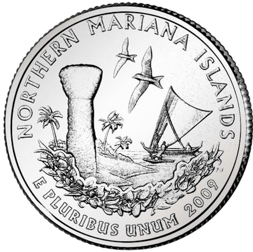 2009-P Northern Mariana Islands USA Statehood Quarter Uncirculated (MS60)