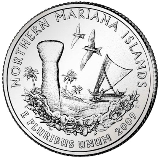 2009-P Northern Mariana Islands USA Statehood Quarter Uncirculated (MS60)